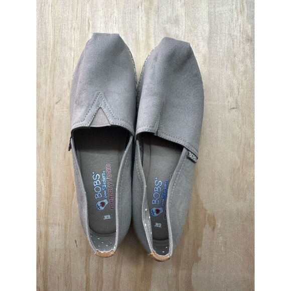 Bobs Slip On Shoes Skechers Memory Foam Sz 9 Women’s 32719 Taupe Brown Comfort - Picture 1 of 7